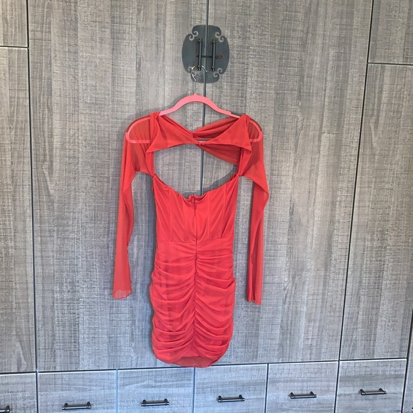 Oh Polly Nirvana Long Sleeved Ruched Mini Dress - Picture 16 of 17